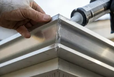 Corners mitered by hand